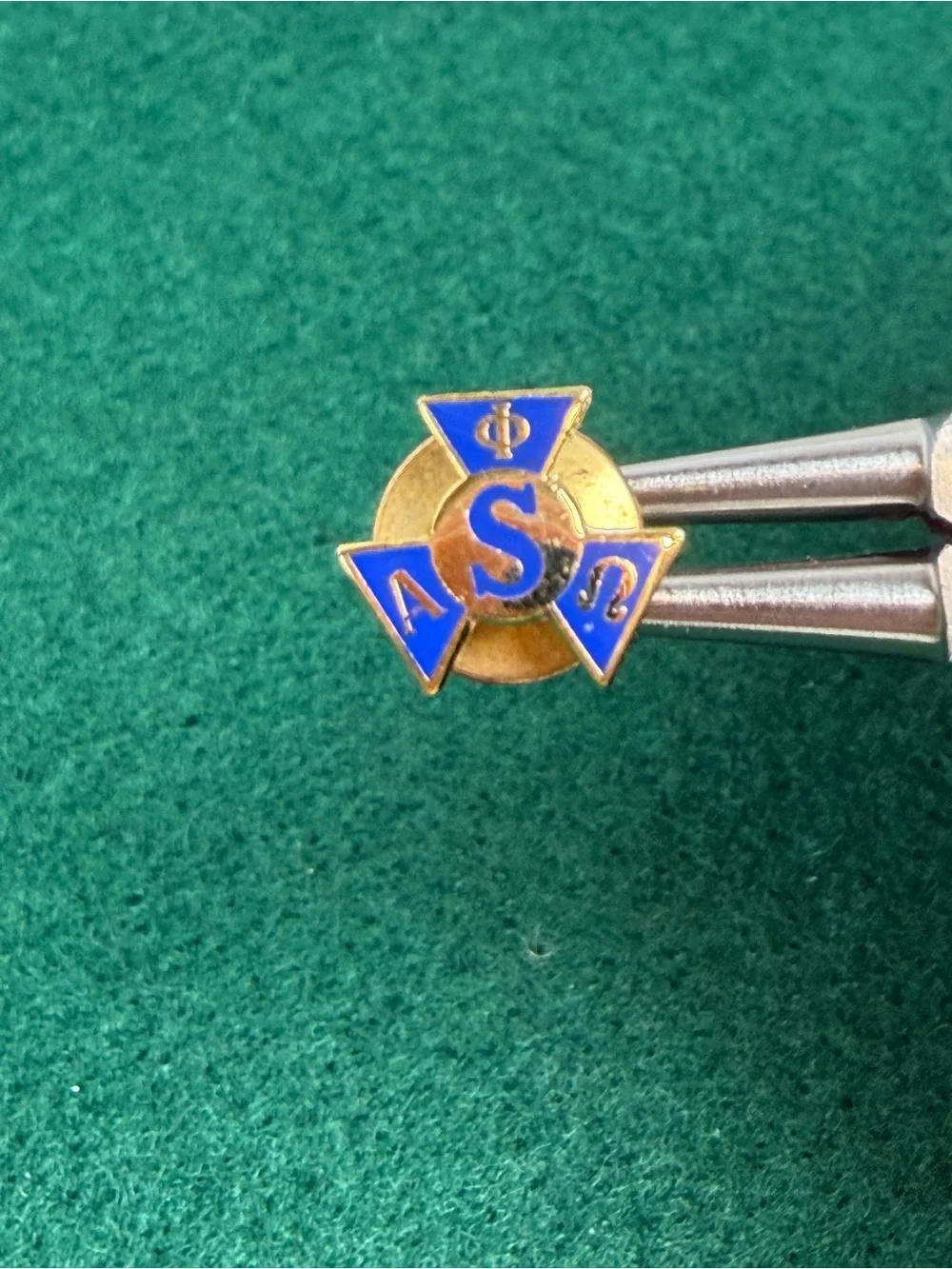 Vintage Sigma Alpha Omega Fraternity Enamel Lapel Pin
